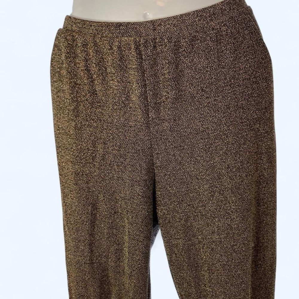 Carbon 38 gold shimmering trousers S